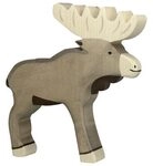 HOLZTIGER 80215 Elch ca. 18,5 x 2,8 x 18 cm, Holz
