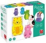 Jumbo Spiele GOULA Magnetisches Holzpuzzle Tiere