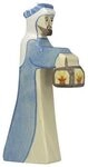 HOLZTIGER 80303 Hirte mit Lampe 2 - ca. 6,5 x 2,6 x 13,5 cm, Holz