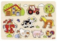 goki 57995 Steckpuzzle Bauernhof