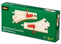 BRIO 63334400 Mechanisches Weichenpaar (L1/M1)