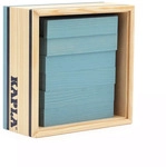 KAPLA C40BC 40er QUADRATE - 40 Holzpl&auml;ttchen, hellblau