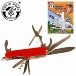 CORVUS A600040 TASCHENMESSER ROT RUNDE SPITZE