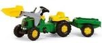 Rolly Toys rollyKid John Deere mit Schaufellader und Anh&auml;nger