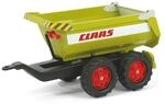 Rolly Toys 122219 rollyHalfpipe Trailer CLAAS, Kipper, Tandemachser