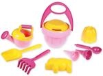 LENA&reg; Happy Sand Spielset M&auml;dchen I, Eimergarnitur 10-teilig