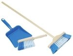 TOYSPURE 15349 Kinderkehrschaufel, Handfeger und Besen, blau