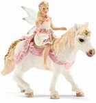 SCHLEICH 70501 Lilienzarte Elfe, auf Pony reitend