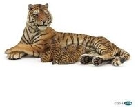 PAPO 50156 Liegende Tigerin Mit Babies