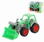 WADER 37787 Farmer Technic Traktor mit Frontschaufel (im Schaukarton)