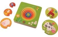 HABA 301647 Holzpuzzle Bauernhof-Freunde