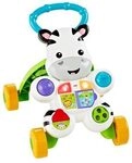 FISHER-PRICE DLD94 Lern mit mir Zebra-Lauflernwagen, Baby Lauflernhilfe, Laufwagen