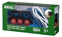 BRIO 63359900 Schwarze Akku-Lok mit Mini-USB