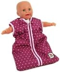 Bayer Chic Puppen-Schlafsack, Dots Brombeere