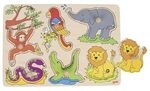 GOKI 57862 Soundpuzzle Zootiere, mit Tierstimmen