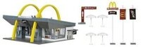 VOLLMER 43634 H0 McDonald&acute;s Schnellrestaurant mit McDrive