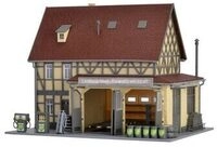 VOLLMER 43682 H0 Landmaschinen-Reparaturwerkstatt mit LED-Beleuchtung,