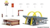 VOLLMER 43635 H0 McDonald&acute;s Schnellrestaurant mit McCaf&eacute;