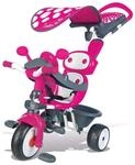 Smoby 4 in 1 Baby Driver Comfort Dreirad mit Dach, rosa