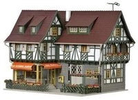 VOLLMER 43683 H0 Konditorei mit Eissalon, Inneneinrichtung und LED-Beleuchtung,