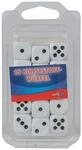 Noris Spiele 15 Kunststoff-Augenw&uuml;rfel wei&szlig;