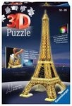 RAVENSBURGER 12579 3D-Puzzle Eiffelturm bei Nacht
