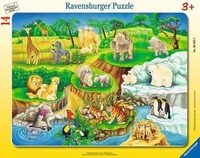 RAVENSBURGER 6052 Kinderpuzzle Zoobesuch