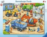 RAVENSBURGER 6120 Kinderpuzzle Gro&szlig;e Baustellenfahrzeuge