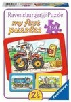 RAVENSBURGER 6573 Kinderpuzzle Bagger, Traktor und Kipplader