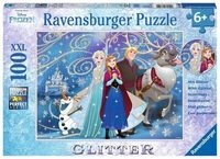Ravensburger 13610 Kinderpuzzle 100 XXL Teile - Disney Die Eisk&ouml;nigin - Glitzernder
