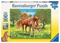 RAVENSBURGER 10577 Kinderpuzzle Pferdegl&uuml;ck auf der Wiese
