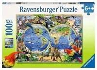 RAVENSBURGER 10540 Kinderpuzzle Tierisch um die Welt