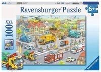 RAVENSBURGER 10558 Kinderpuzzle Fahrzeuge in der Stadt