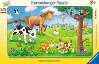 RAVENSBURGER 6066 Kinderpuzzle Knuffige Tierfreunde