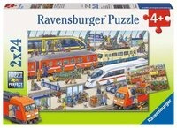 RAVENSBURGER 9191 Kinderpuzzle Trubel am Bahnhof