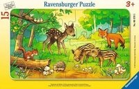 RAVENSBURGER 6376 Kinderpuzzle Tierkinder des Waldes