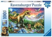 RAVENSBURGER 10665 Kinderpuzzle Bei den Dinosauriern