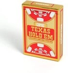 ASS 10000999-0001 COPAG Texas Hold em GOLD - Jumbo Face - 2 index - Red