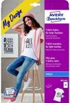 Avery Zweckform MD1001 Transferfolien f&uuml;r helle Textilien, 5 Bogen