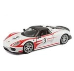 BBURAGO 15628009 1:24 Race Porsche 918 Spyder, Weissach