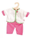 HELESS 1625 Kuscheliges Puppen-Wendejacken-Set "Blumi", klein, Gr. 28-35 cm