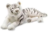 STEIFF 075742 Tuhin Tiger 110 weiss liegend