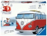 RAVENSBURGER 12516 3D-Puzzle Volkswagen T1 - Surfer Edition