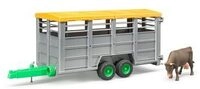 BRUDER 02227 Viehtransportanh&auml;nger mit 1 Kuh