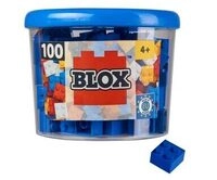 SIMBA 104114112 Blox 100 blaue 4er Steine in Dose