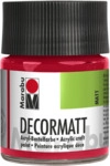 Marabu 140105031 Marabu Decormatt Acryl Kirschrot 031, 50 ml