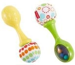 FISHER-PRICE BLT33 Babys Rumba-Rasseln mit Stoff, Baby-Spielzeug, Greifling