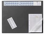Durable 720401 Schreibunterlage mit Jahreskalender 52 x 65 cm, schwarz