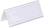 Durable 805019 Tischnamensschild, Einsteckschilder 61-122?x?150?mm, transparent