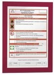 Durable 487203 selbstklebender Informationsrahmen Magaframe A4, rot